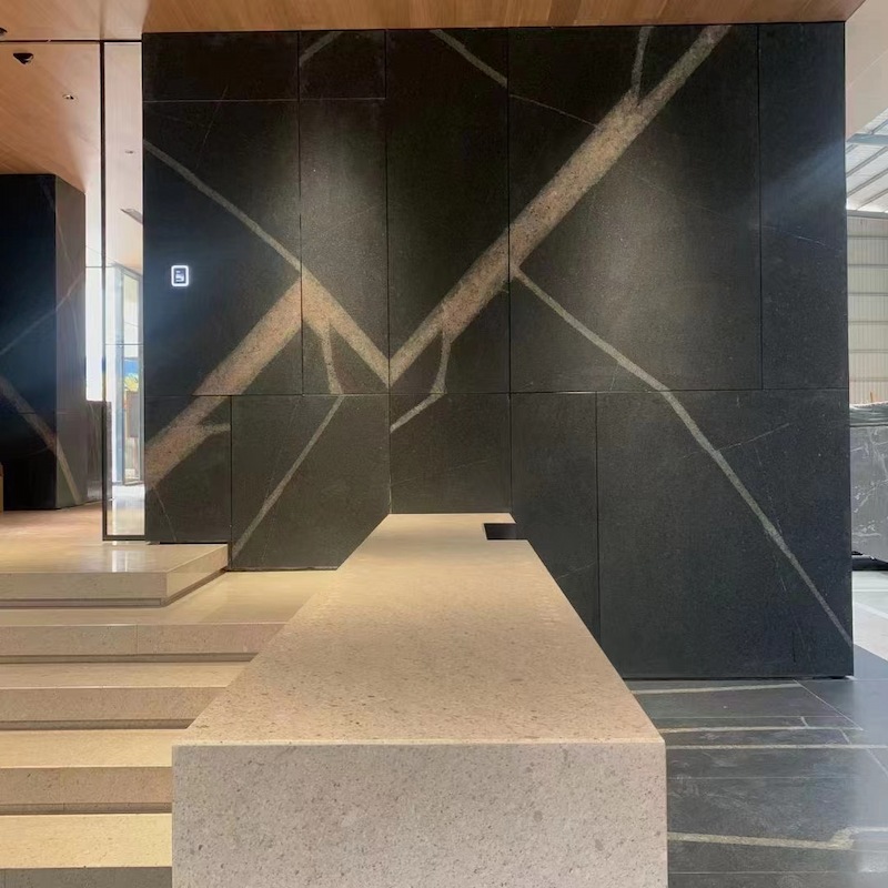 black granite slab for wall