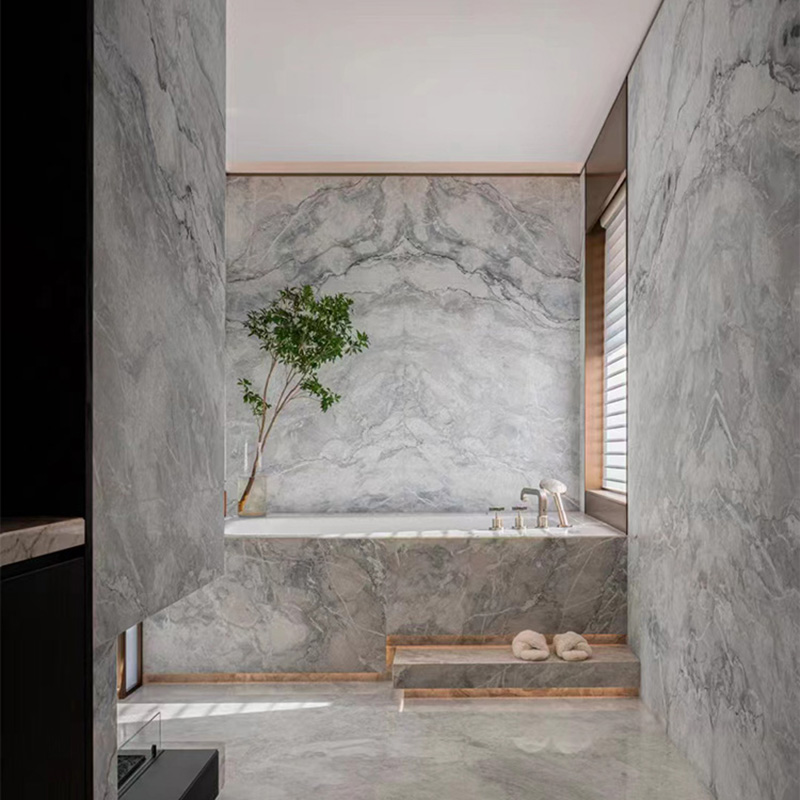 natural quartzite slab for bathroom