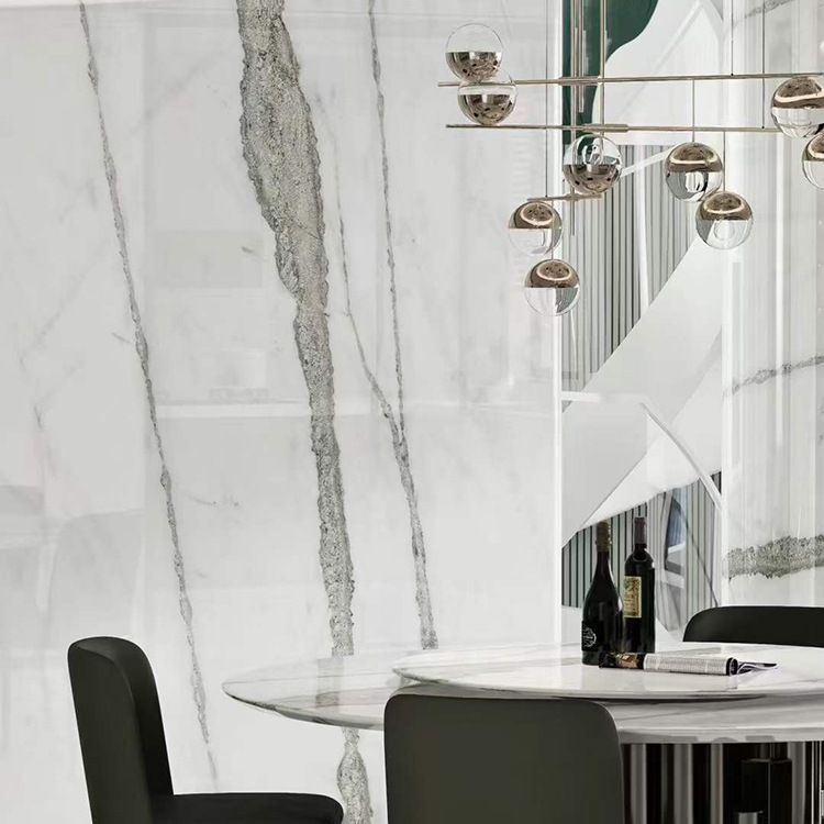 #white lighting marble wall slab